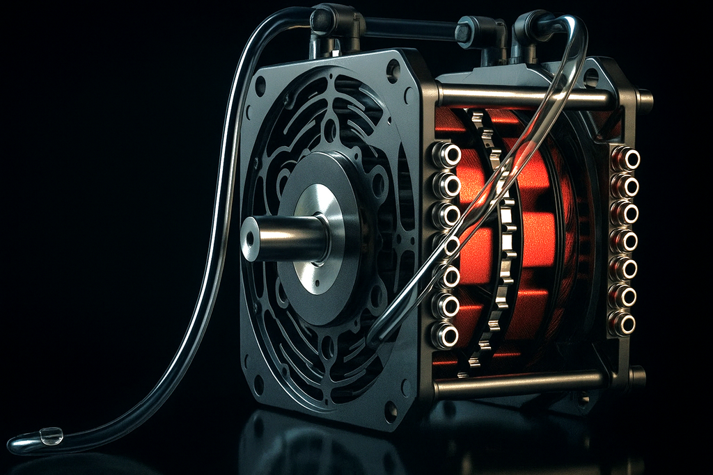 Golden Motors HPM20 72/96/120V 20kw (peak 50kw) AXIAL FLUX BLDC Motor (Liquid cool)